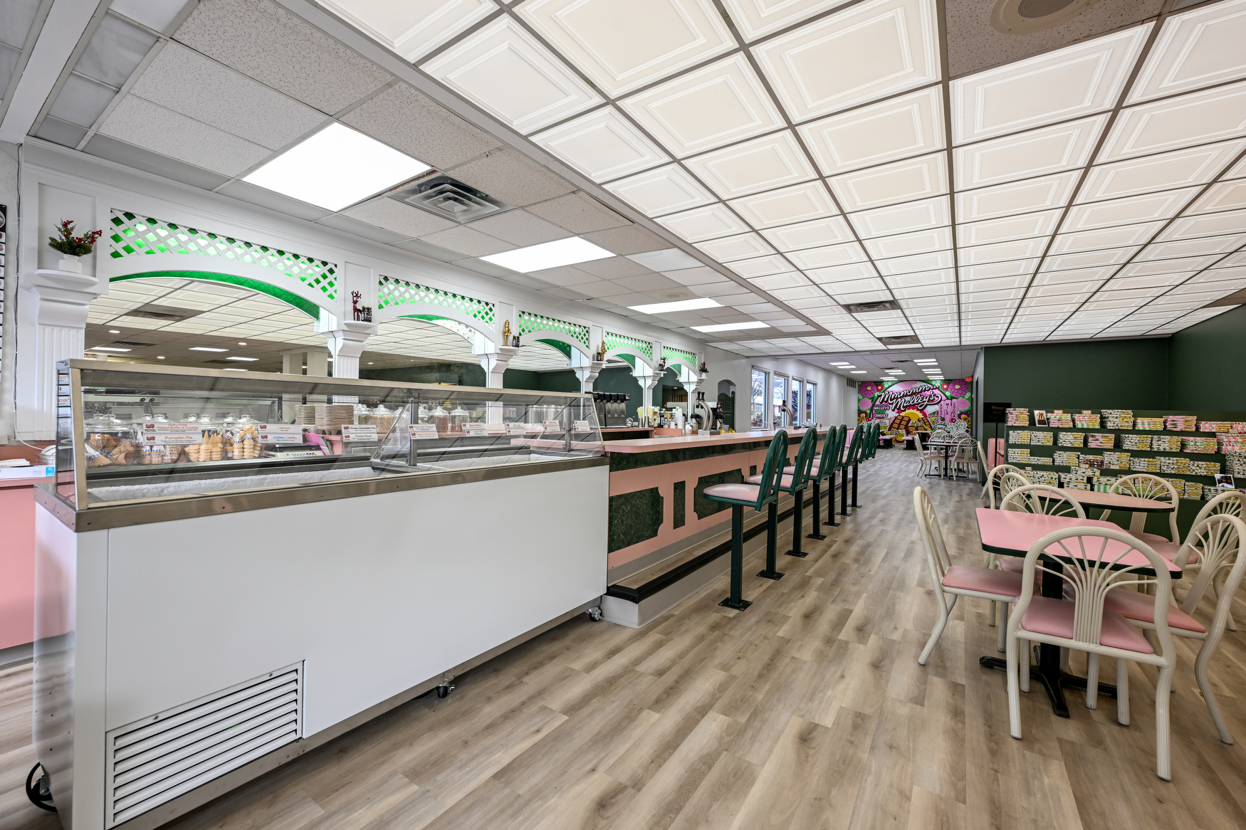Interior of a candy store